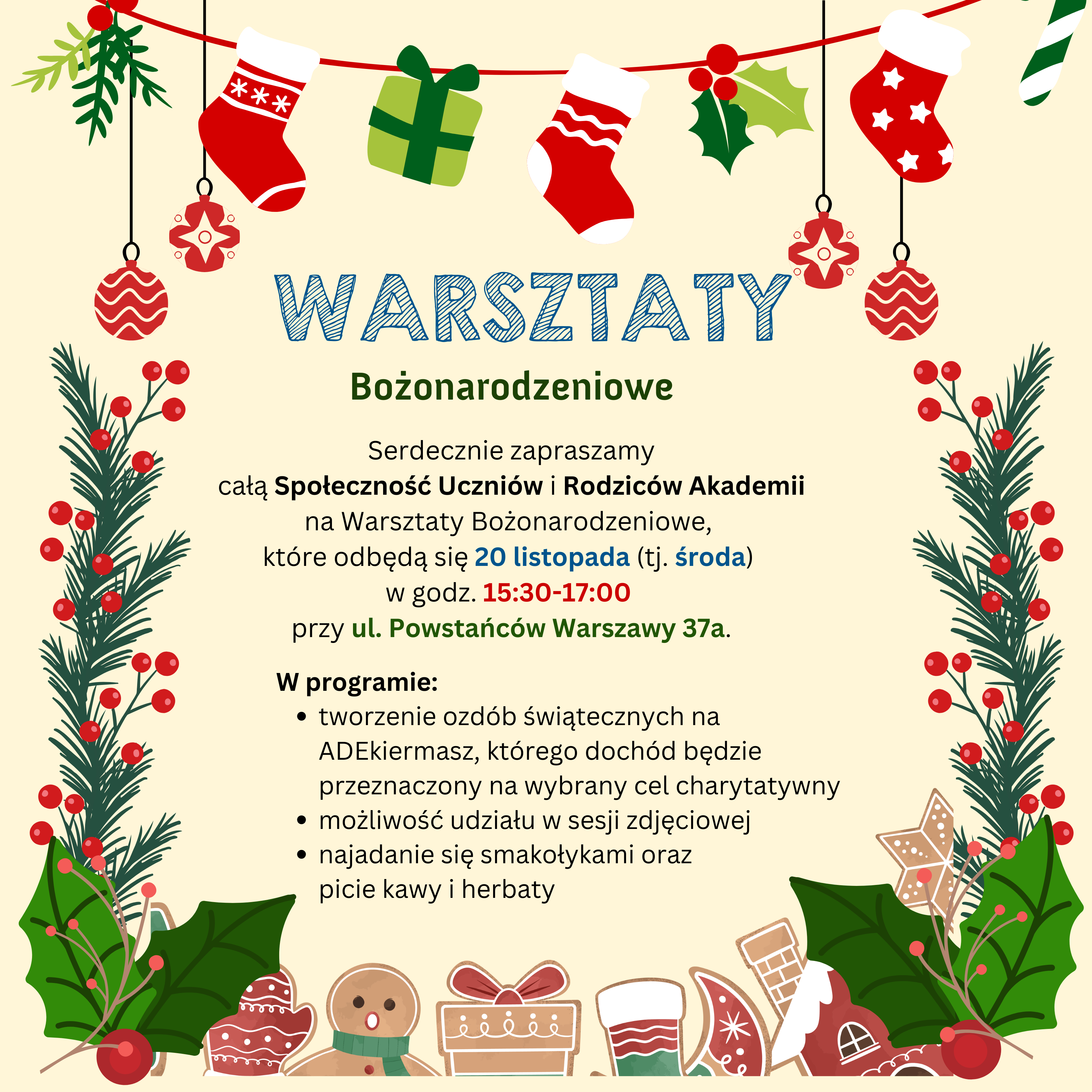 Warsztaty Bożonarodzeniowe