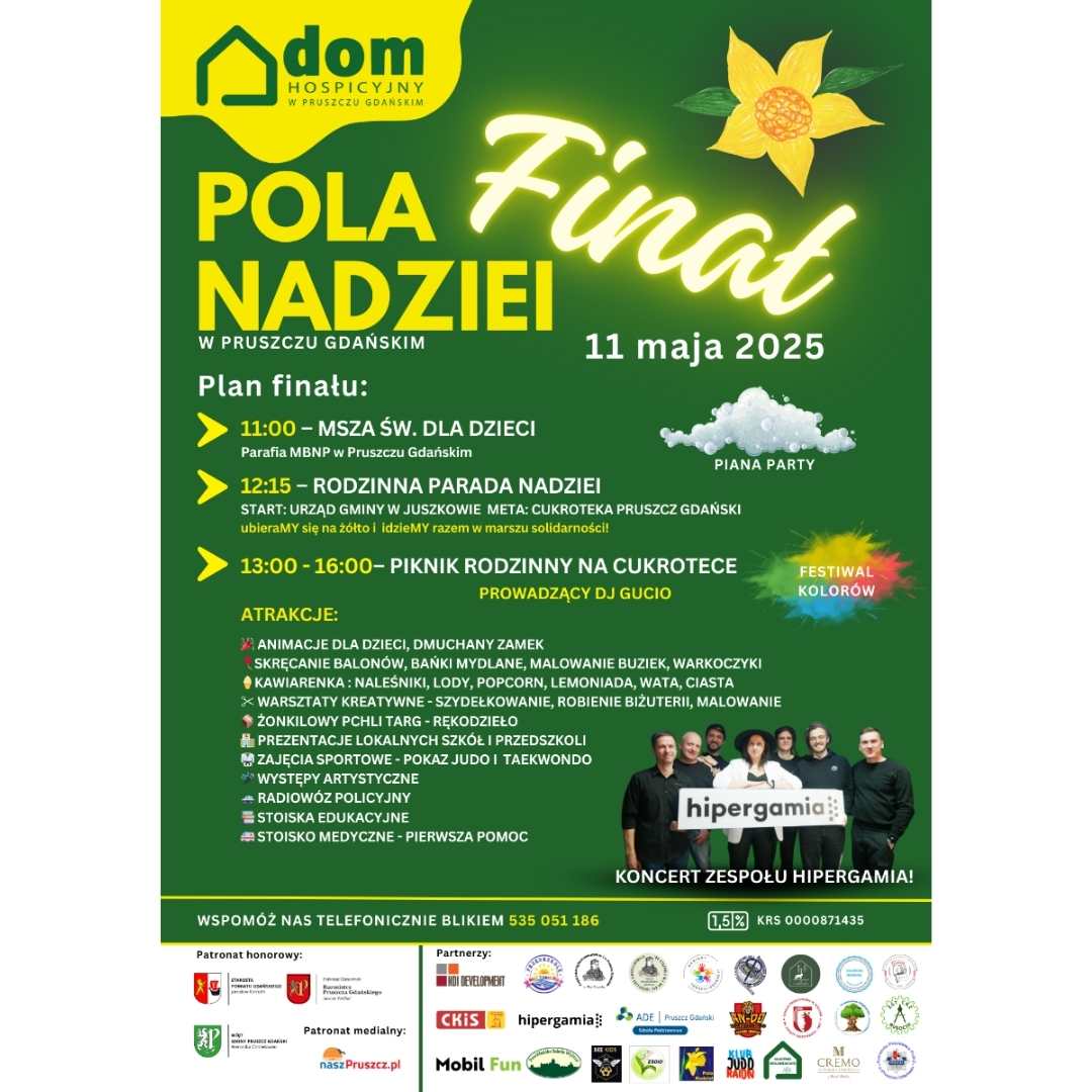Akademia na Finale Pól Nadziei w Pruszczu Gdańskim – dołącz do Parady i Pikniku pełnego dobra!